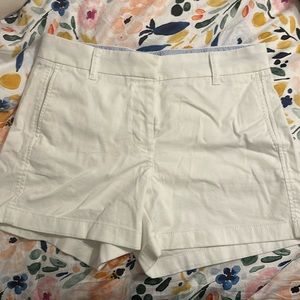 Women’s J. Crew white chino shorts